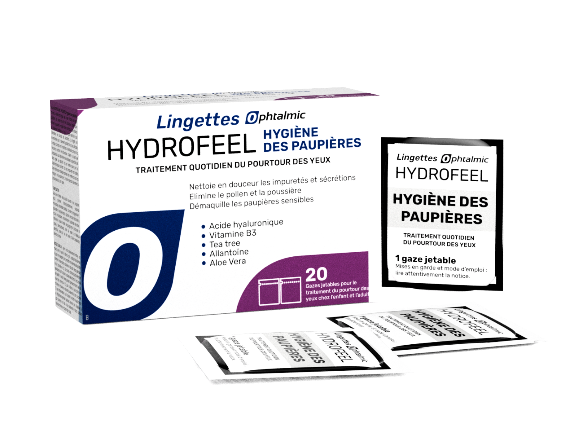 Lingettes pour hygiène des paupières Ophtalmic Hydrofeel