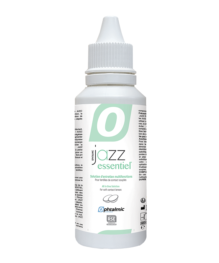 Solution pour lentilles de contact Ophtalmic Jazz Essentiel 100ML