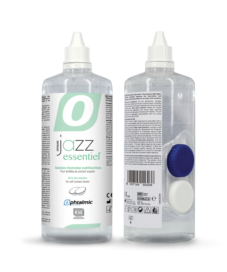 Solution pour lentilles de contact Ophtalmic Jazz Essentiel 400ML